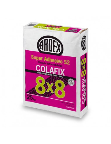 Cemento cola multiuso super flexible impermeabla ARDEX COLAFIX 8x8